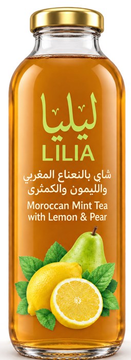 LILIA Moroccan Mint with Lemon & Pear bottle
